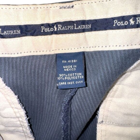 80s Polo Ralph Lauren Nautical Navy Polo Cords Size 32 - Picture 10 of 12